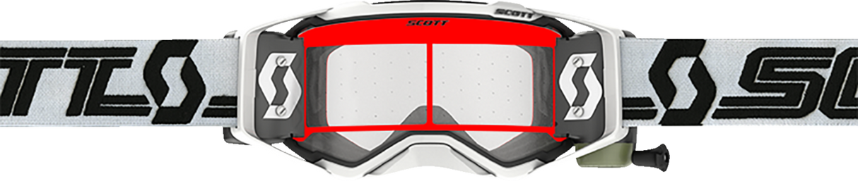 SCOTT Prospect Super WFS Goggles - White/Black - Clear Works 278595-1035113