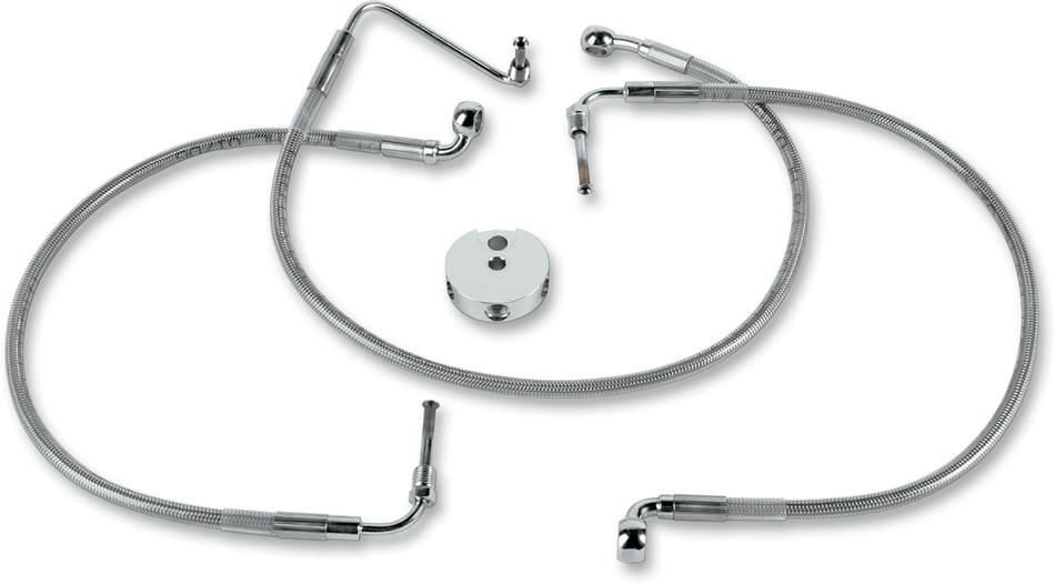 DRAG SPECIALTIES Brake Line - Front - Stainless Steel 640114