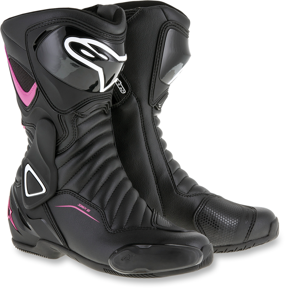 ALPINESTARS SMX-6 v2 Vented Boots - Black/Pink/White - US 7 / EU 38 2223117-1132-38