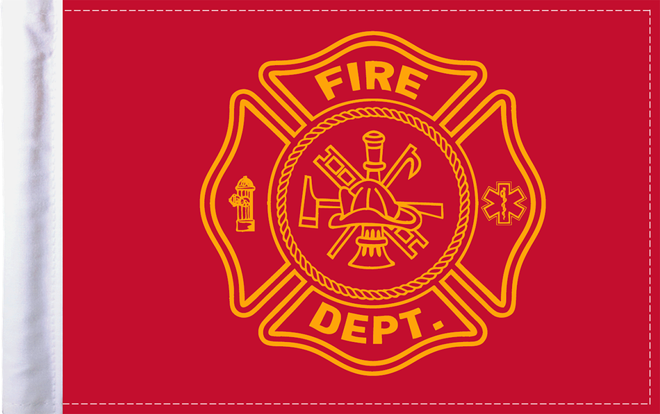 Bandera de bombero PRO PAD - 6" x 9" FLG-FIRF 