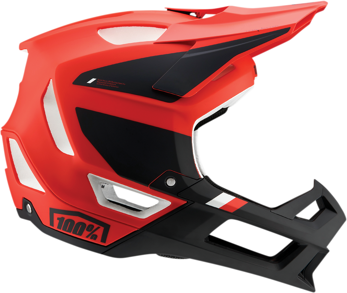 100% Trajecta Helmet - Fidlock - Cargo - Fluo Red - Medium 80003-00010