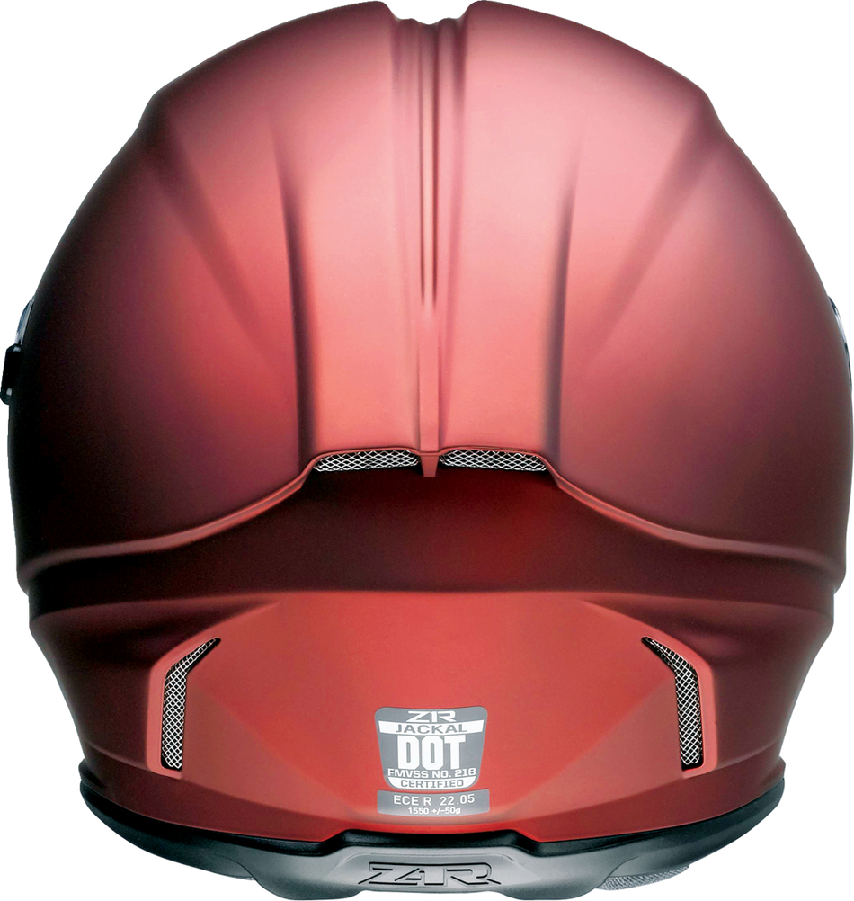 Z1R Jackal Helmet - Satin - Red - Large 0101-14824