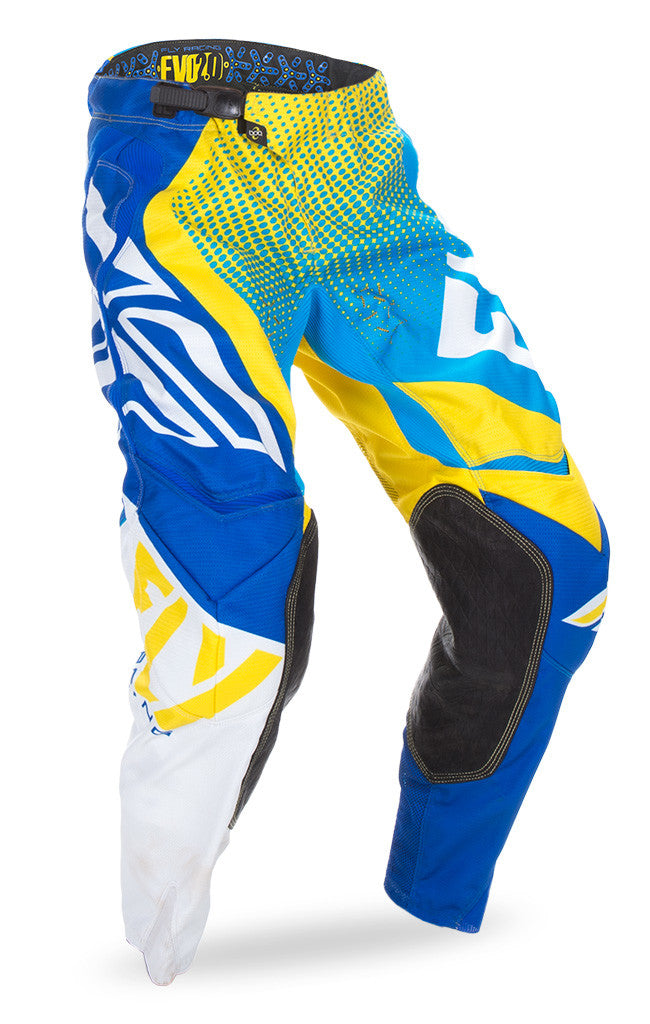 FLY RACING Evolution 2.0 Pant Blue/Yellow/White Sz 32 370-23132