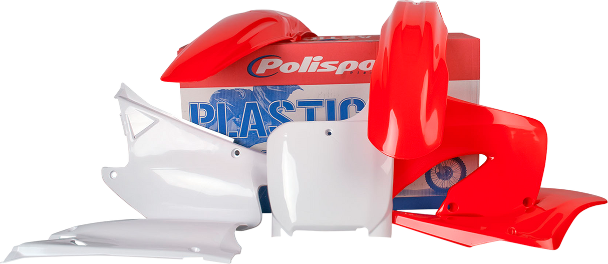 Kit de carrocería POLISPORT - Completo - OEM Rojo/Blanco - CR 125R/250R 90081