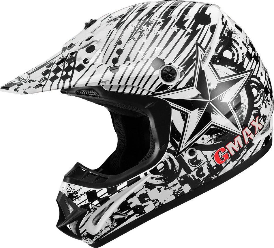GMAX Gm46x-1 Revurb Helmet White/Black/Grey 2x G3462438 TC-15