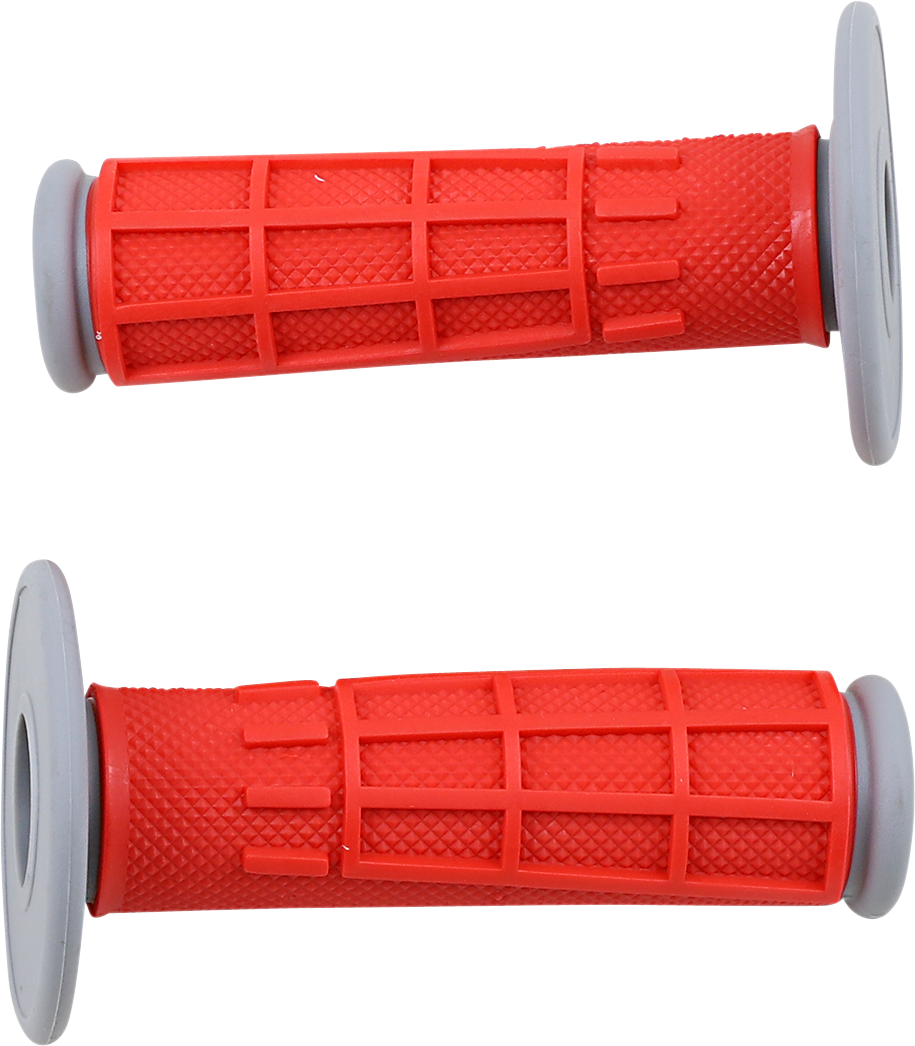 MOOSE RACING Grips - Compound - Half-Waffle - Red 1MG2315-REM