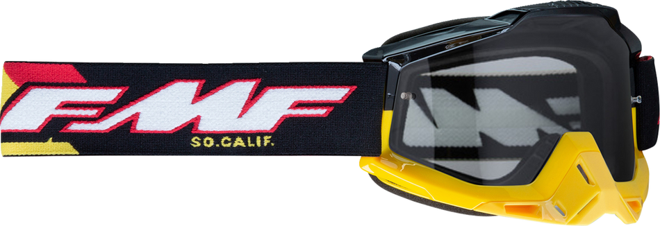 FMF PowerBomb Goggles - Speedway - Black/Yellow/Red/White - Clear F-50036-00013 2601-3307