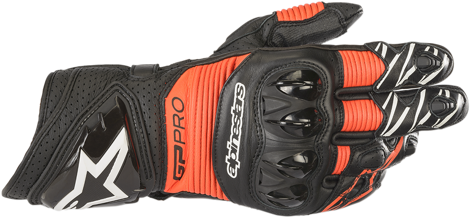 ALPINESTARS GP Pro R3 Gloves - Black/Fluo Red - Medium 3556719-1030-M