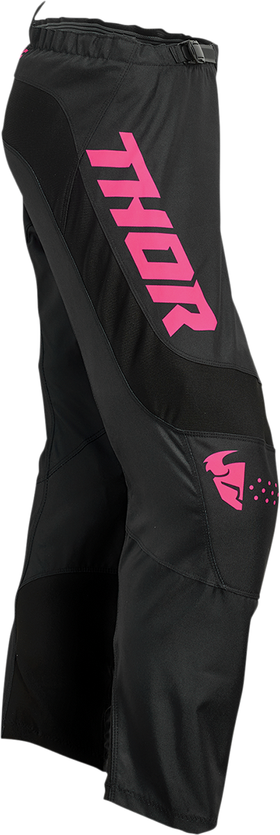 THOR Women's Sector Minimal Pants - Black/Pink - 11/12 2902-0310