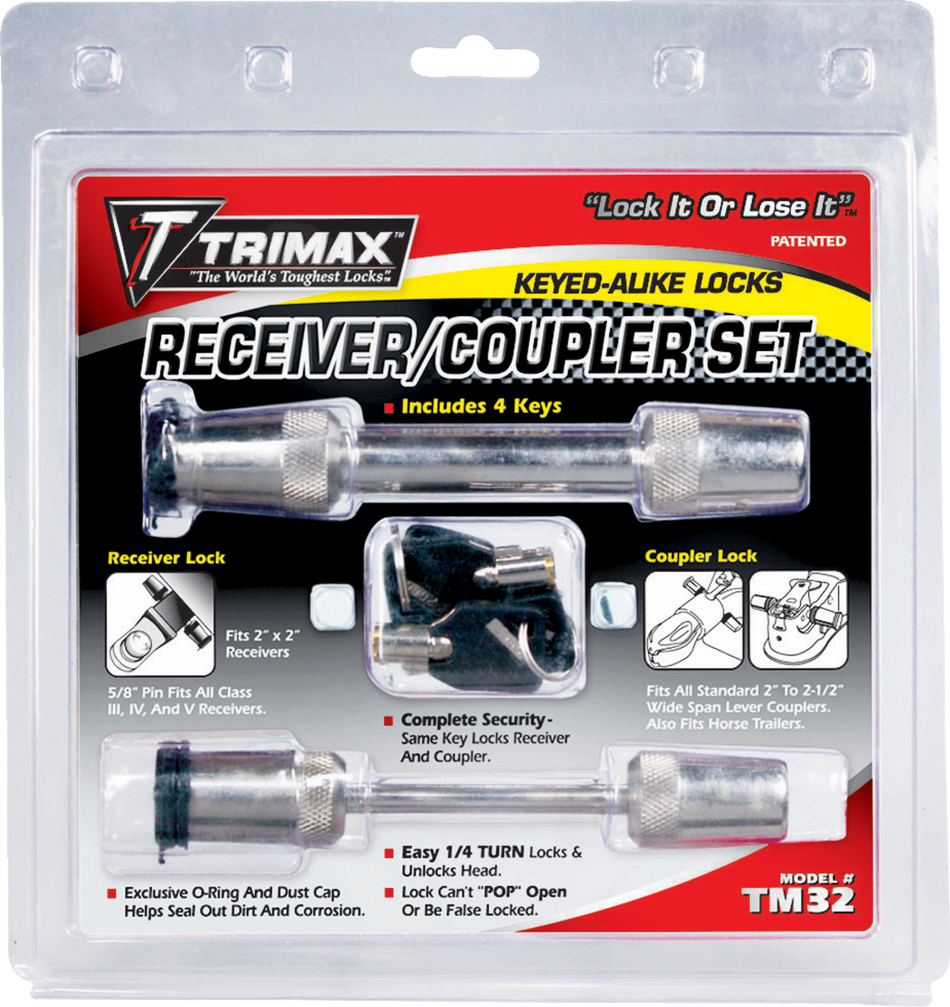 TRIMAX Coupler and Receiver Lock - 2-1/2" TM32 4010-0045