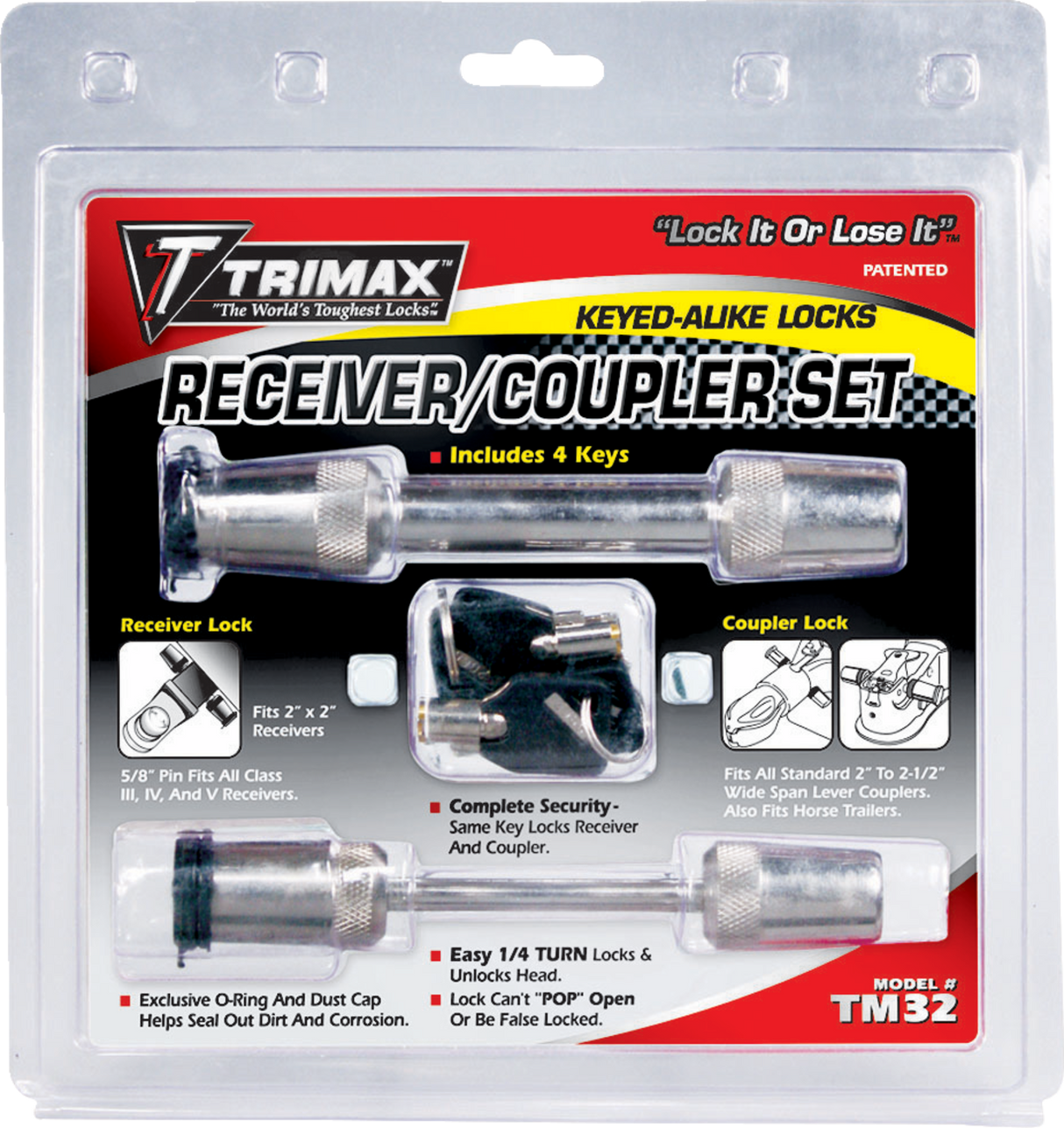 TRIMAX Coupler and Receiver Lock - 2-1/2" TM32 4010-0045