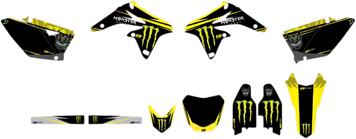 Kit gráfico D'COR VISUALS - Monster Energy 20-40-251 