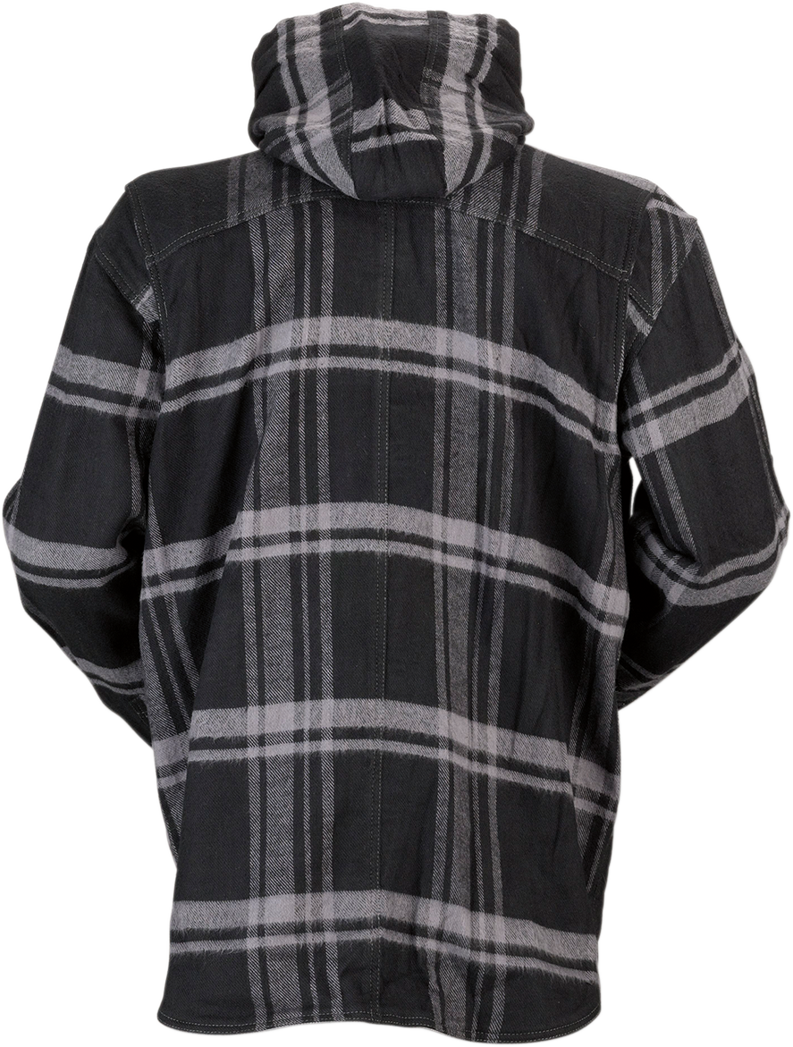 Z1R Timber Flannel Shirt - Black/Gray - 4XL 3040-2838