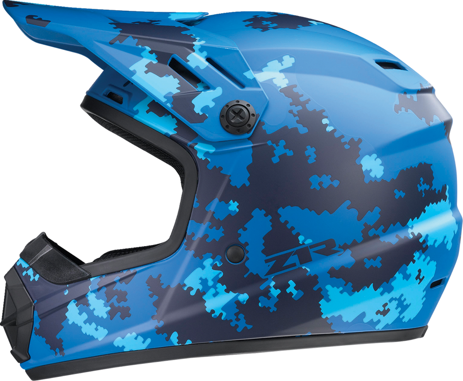Z1R Youth Rise Helmet - Digi Camo - Blue - Medium 0111-1464