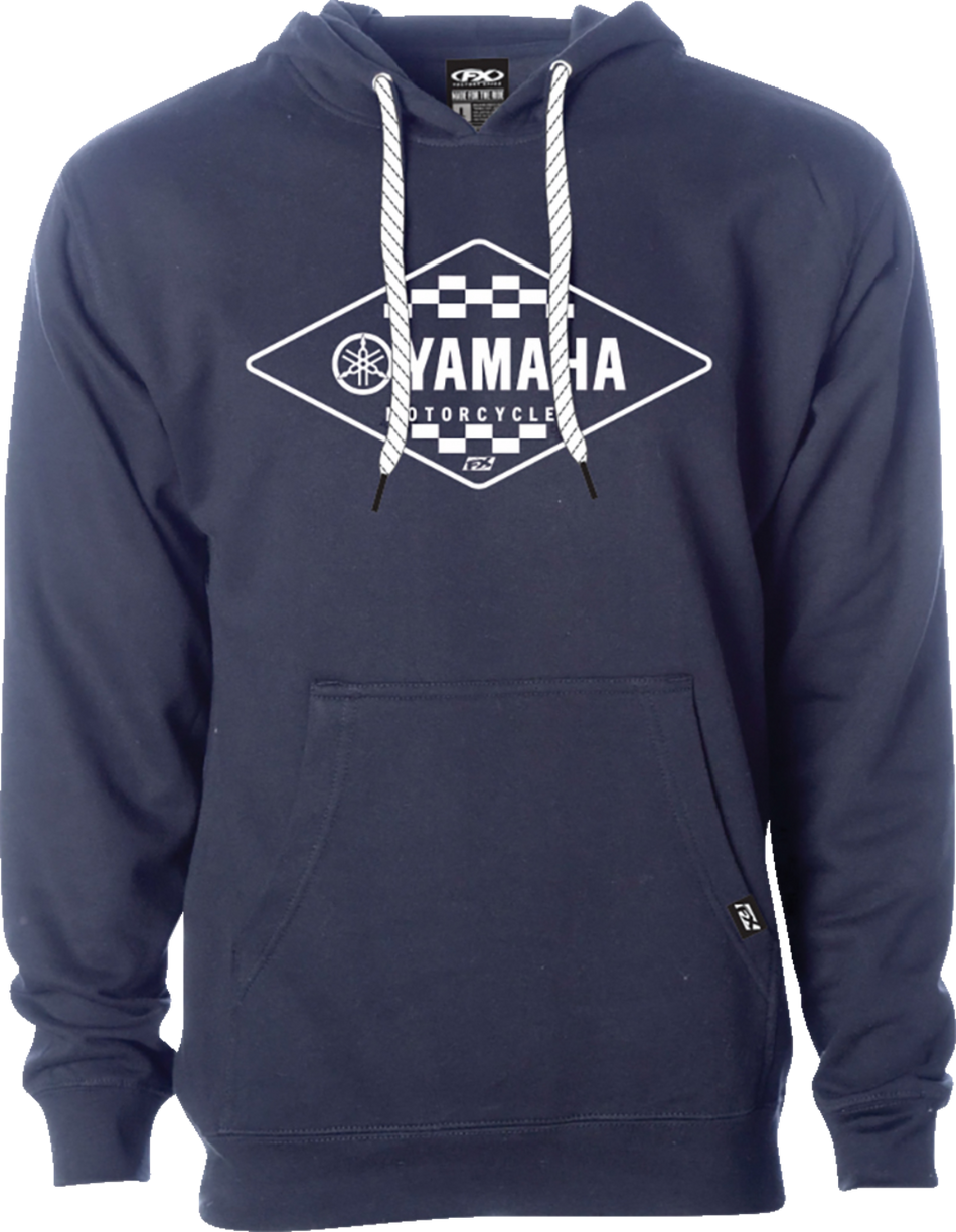 FACTORY EFFEX Yamaha Diamond Pullover Hoodie - Navy - 2XL 27-88208