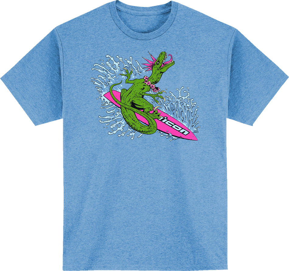 Camiseta ICON Dino Fury - Azul jaspeado claro - XL 3030-21967 