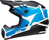 Z1R Youth Rise Helmet - Flame - Blue - Large 0111-1450