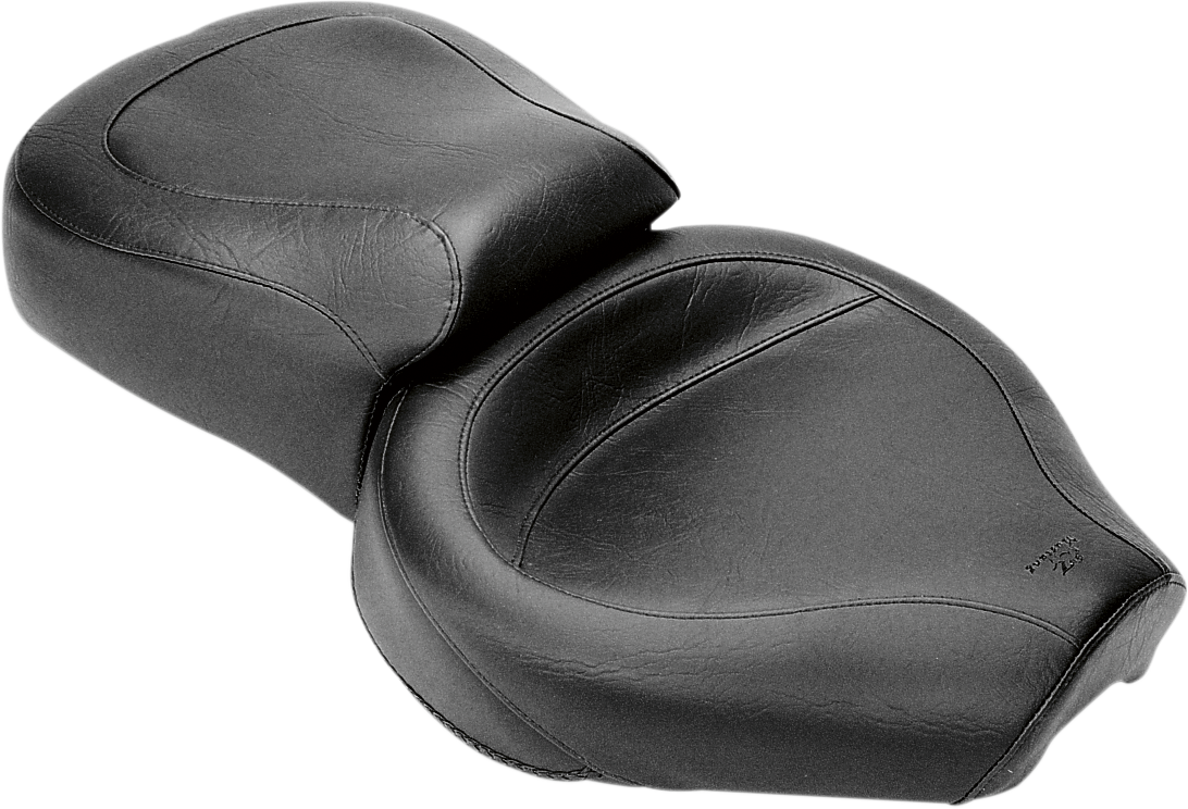 MUSTANG Vintage Style Seat - Wide - Smooth - Black - XL 75129