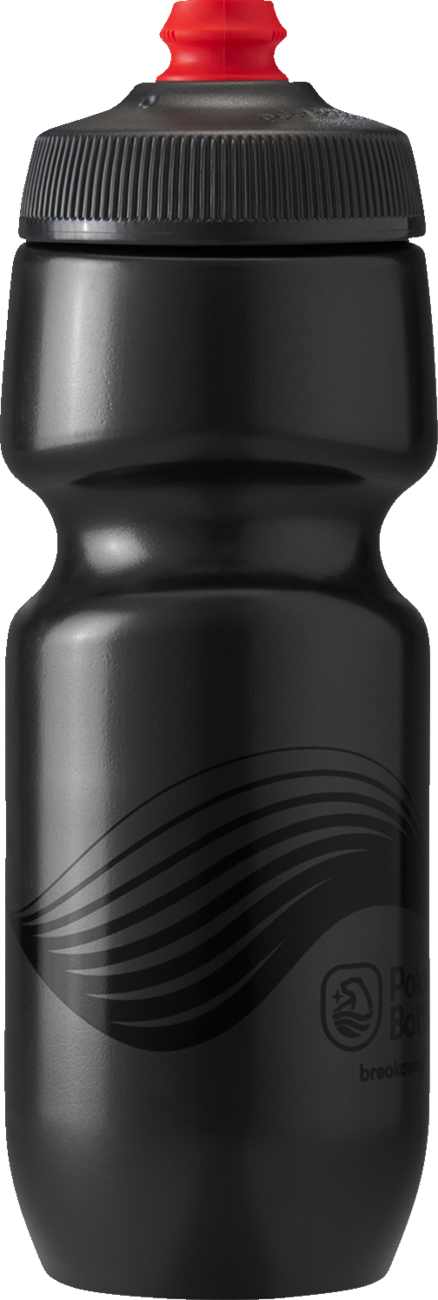 POLAR BOTTLE Breakaway Bottle - Wave - Charcoal/Black - 24 oz. SWB24OZ03