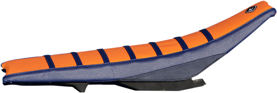FLU DESIGNS INC. Pro Rib Seat Cover - Orange/Black 55505