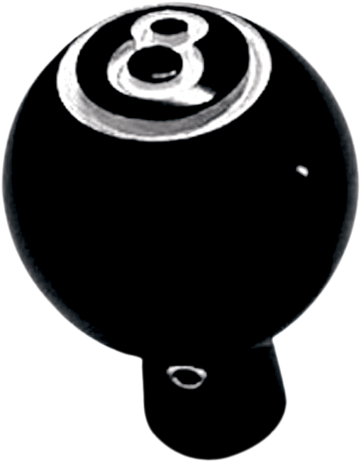 JOKER MACHINE Choke Knob - Eight Ball - Black 02-59