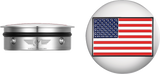 FIGURATI DESIGNS Swing Arm Covers - American Flag - Reversed FD20-AF-SS