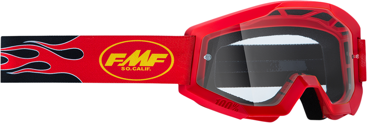 FMF PowerCore Schutzbrille - Flamme - Rot - Klar F-50050-00008 2601-3004 