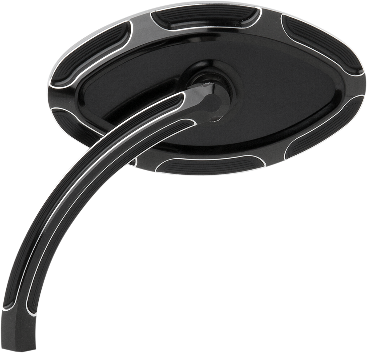 ARLEN NESS Cats Eye Forged Billet Mirror - Black - Left 13-130