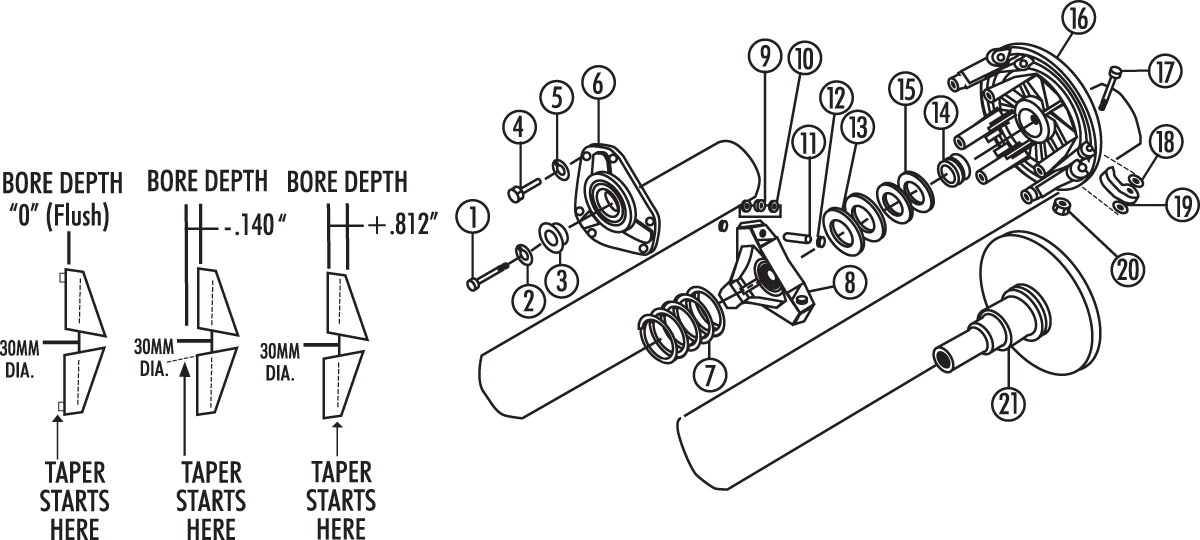 COMET Mounting Bolt Kit 217161A