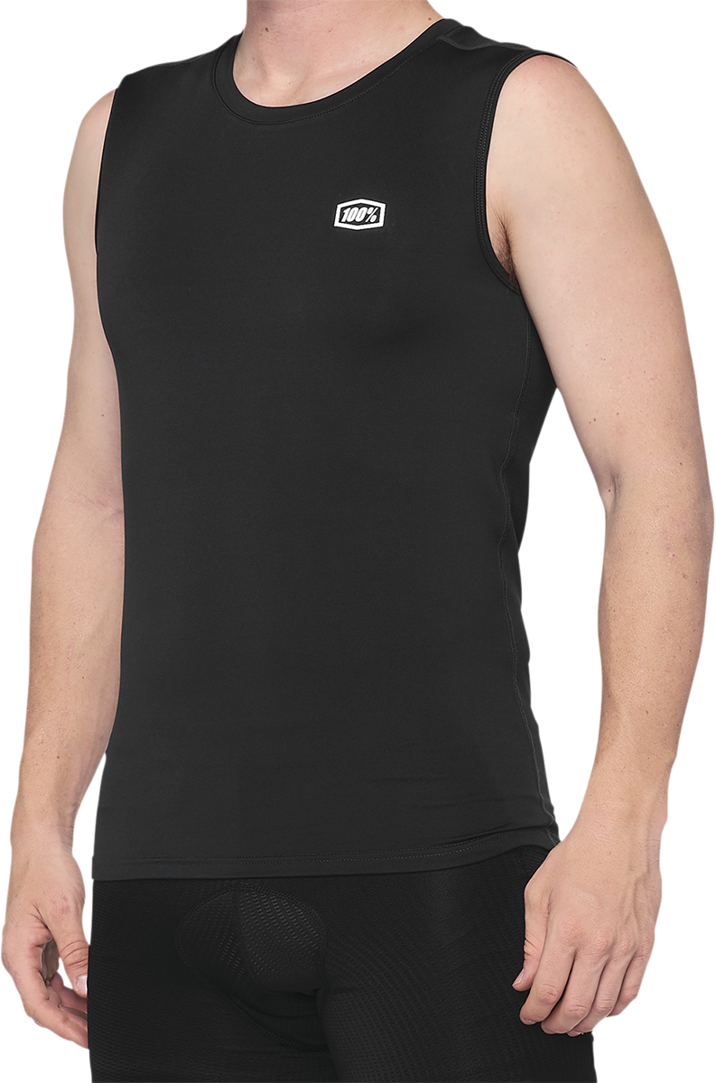 100% Basecamp Sleeveless Shirt - Black - Large 40046-00002