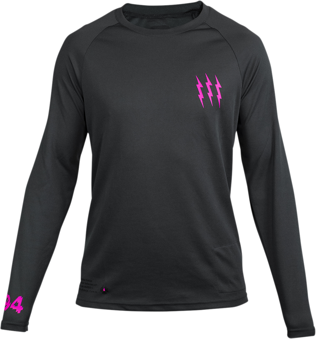 MUC-OFF USA Riders Long-Sleeve Jersey - Gray - XS 20059