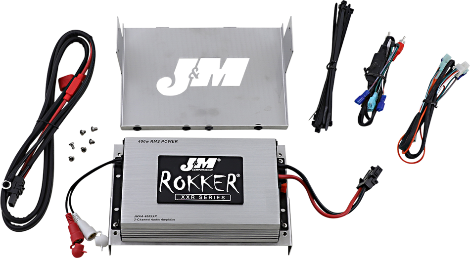 J & M 400W 2-Channel Amp Kit - '06-'13 Street Glide/Ultra JAMP-400HC06