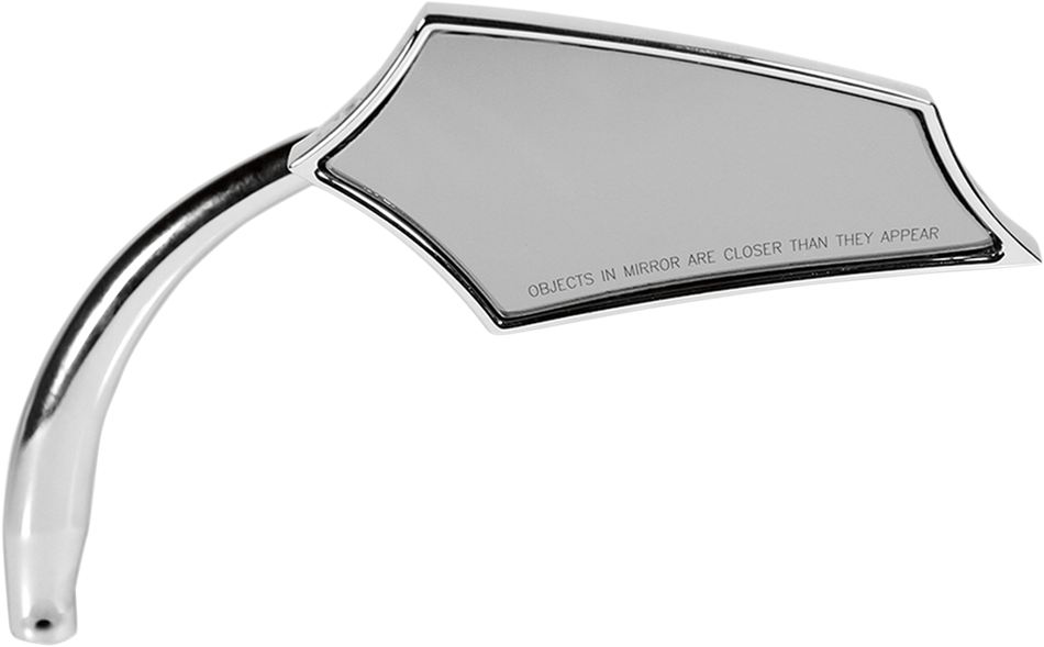 RUSS WERNIMONT DESIGNS Short Mirror - Chrome - Right RWD-50103