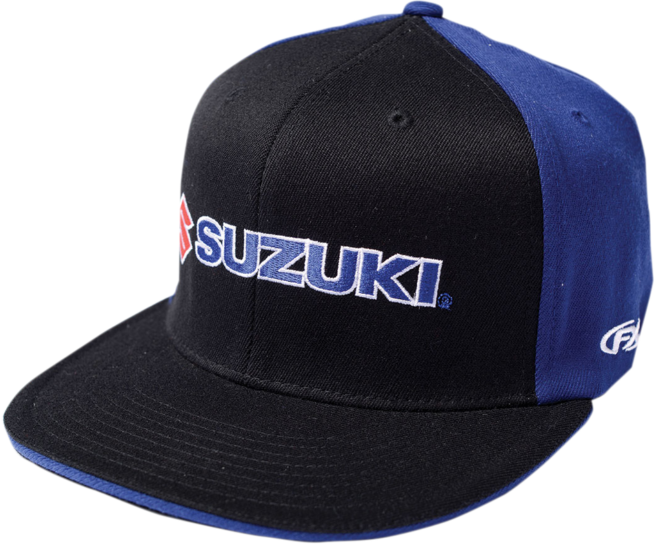 FACTORY EFFEX Suzuki Flexfit® Hat - Black/Blue - Large/XL 15-88452