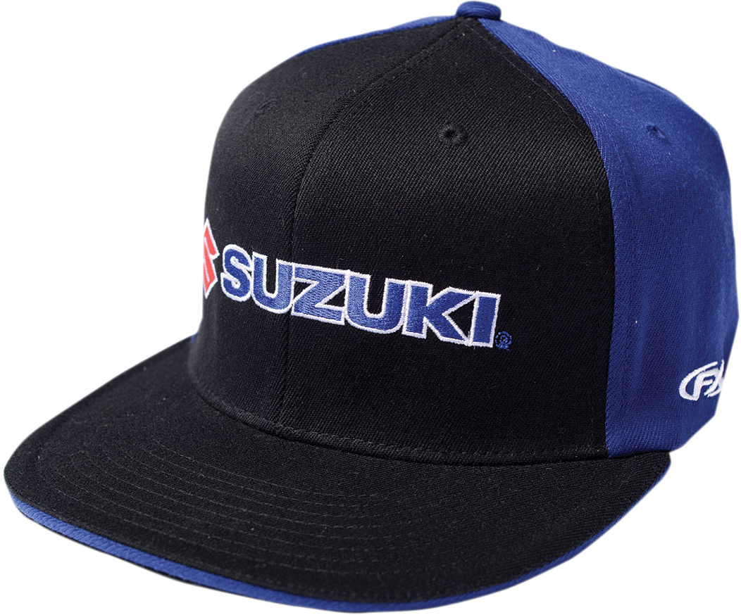 FACTORY EFFEX Suzuki Flexfit® Mütze - Schwarz/Blau - Large/XL 15-88452 