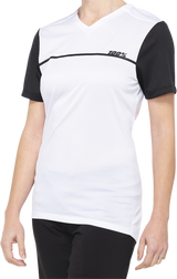 100% Women's Ridecamp Jersey - Short-Sleeve - White/Black - XL 40035-00011