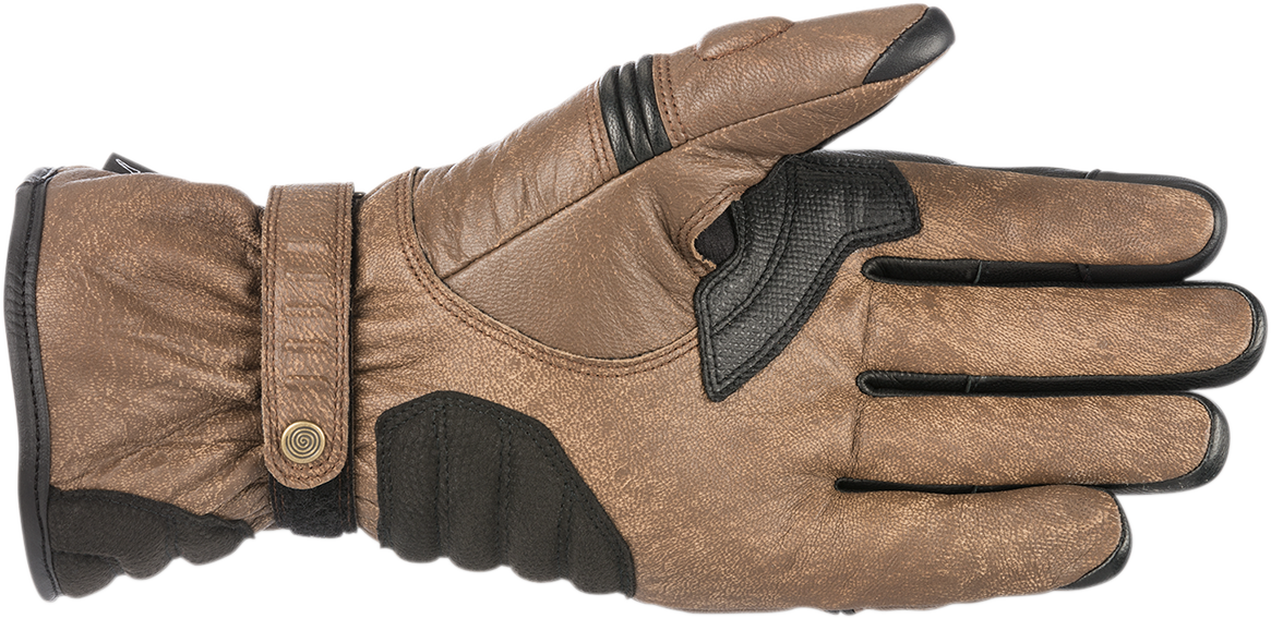 Guantes de cuero ALPINESTARS Caf Divine Drystar - Marrón/Negro - 3XL 3528318-82-3X 