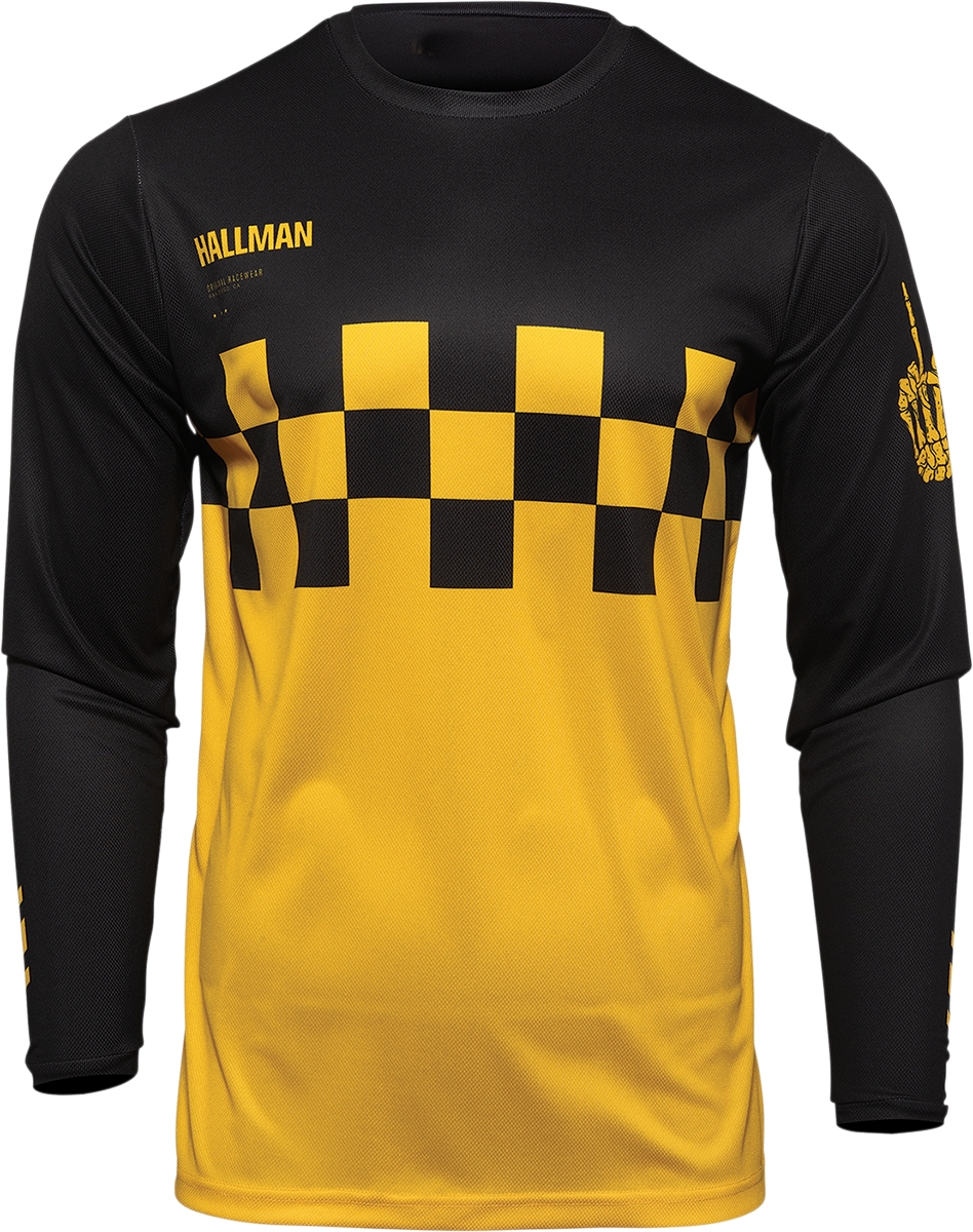 THOR Hallman Differ Cheq Jersey - Yellow/Black - XL 2910-6590