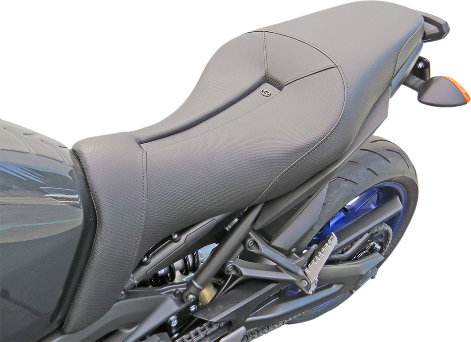 SADDLEMEN Gel Channel Track Carbon Fiber Sport Seat - Black - FZ09/MT09 0810-Y127