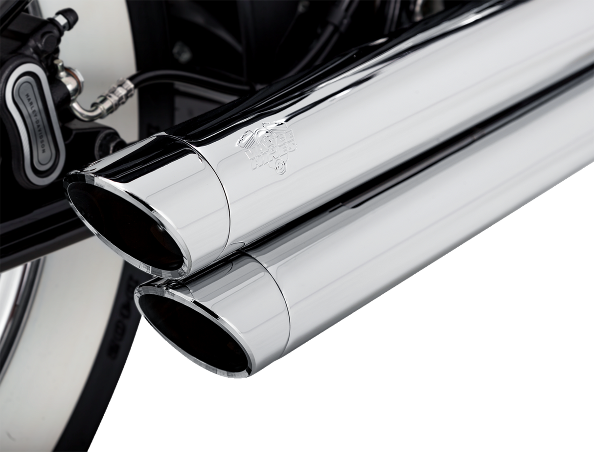 VANCE & HINES Big Shots Staggered Exhaust System - Chrome 17341