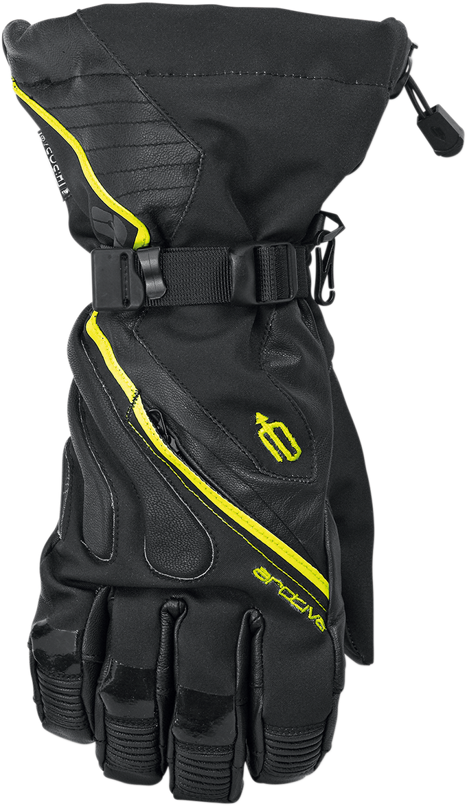 ARCTIVA Meridian Gloves - Black/Hi-Vis Yellow - Large 3340-1208