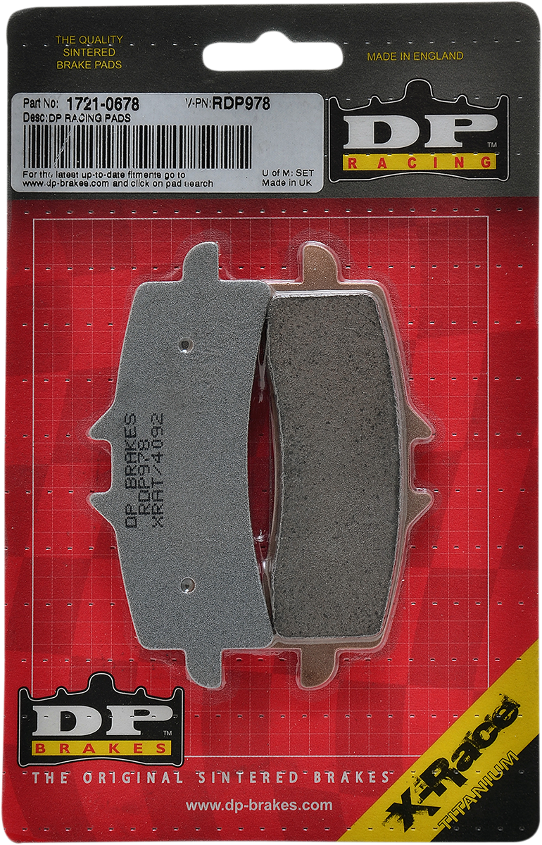 DP BRAKES RDP Racing Brake Pads RDP978