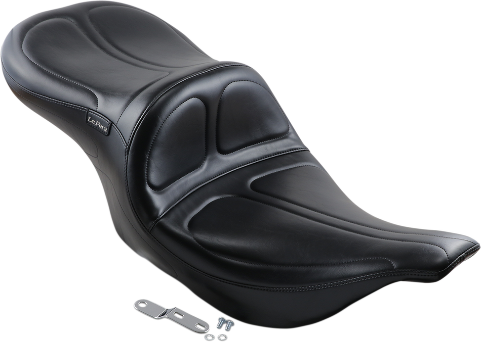 LE PERA Maverick Seat - Without Backrest - Stitched - Black - FLH/FLT '02-'07 LH-957