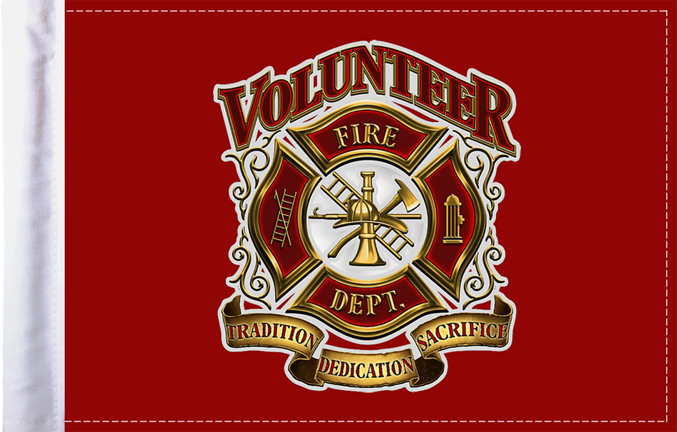PRO PAD Fire Department Flag - 6" x 9" FLG-VFD