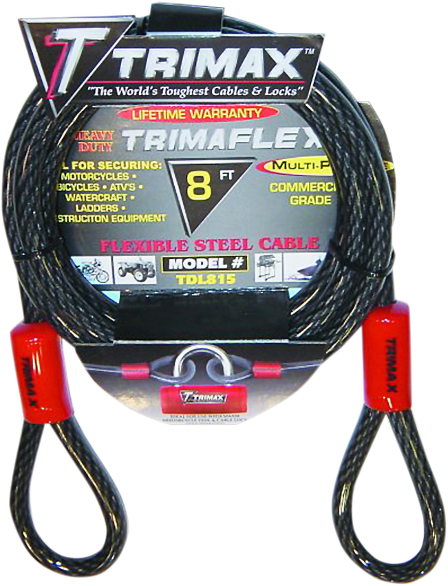 TRIMAX Cable Lock - 8' TDL815 4010-0055