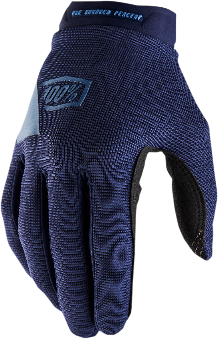 100% Women's Ridecamp Gloves - Navy/Slate - XL 10013-00019