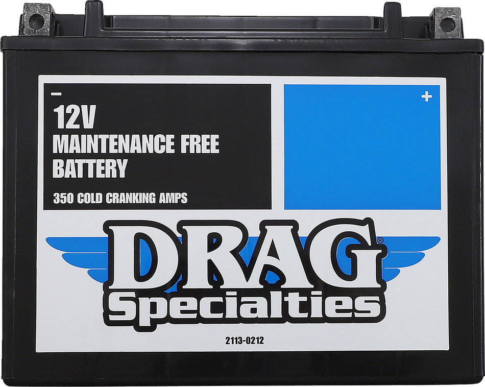 DRAG SPECIALTIES AGM Battery - YTX24HLBS NO BATT TENDER CONNECTORS DTX24HL-BS