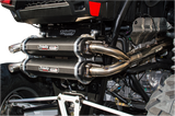 TRINITY RACING Stage 5 Dual Exhaust - Black TR-4153D-BK