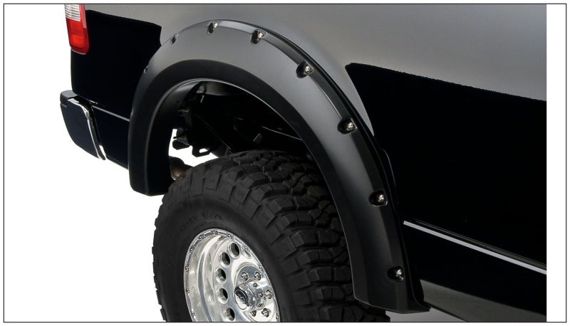 Bushwacker 04-08 Ford F-150 Styleside Pocket Style Flares 2pc 66.0/78.0/96.0in Bed - Black 20054-02