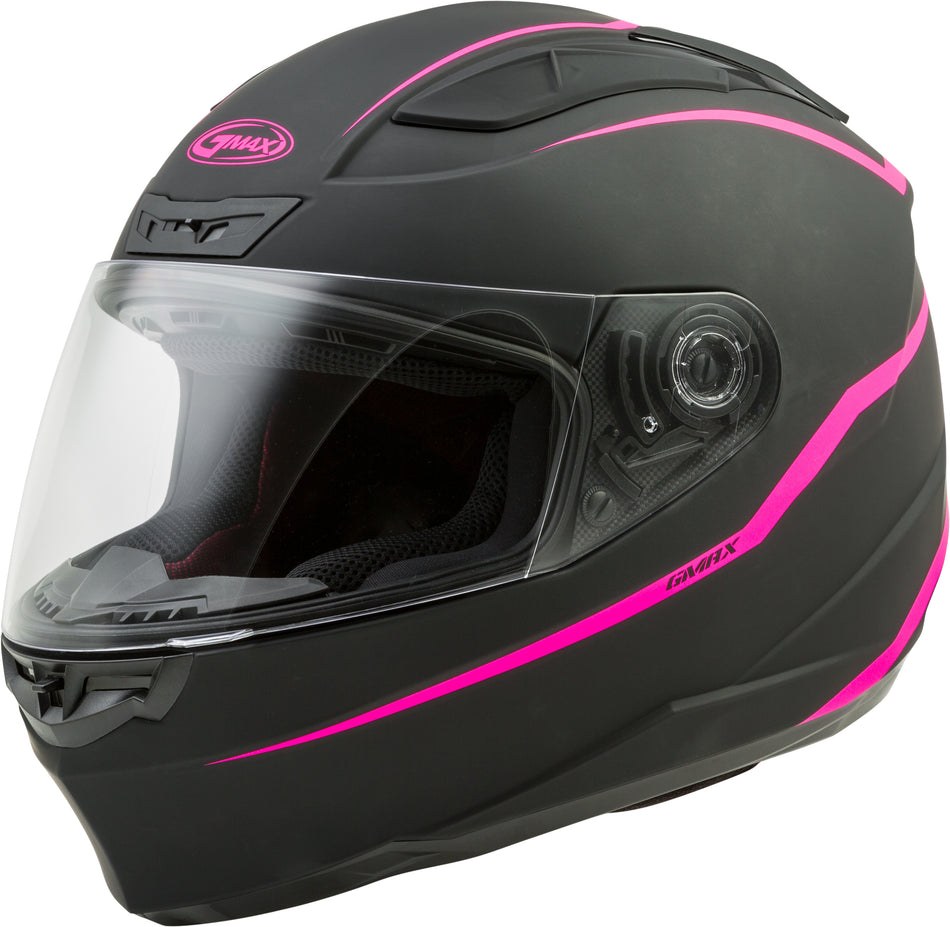 GMAX Ff-88 Full-Face Precept Helmet Black/Hi-Vis Pink Sm G1884224